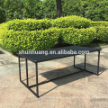 Comfortable outdoor dining set rattan table and 6 chairs for garden